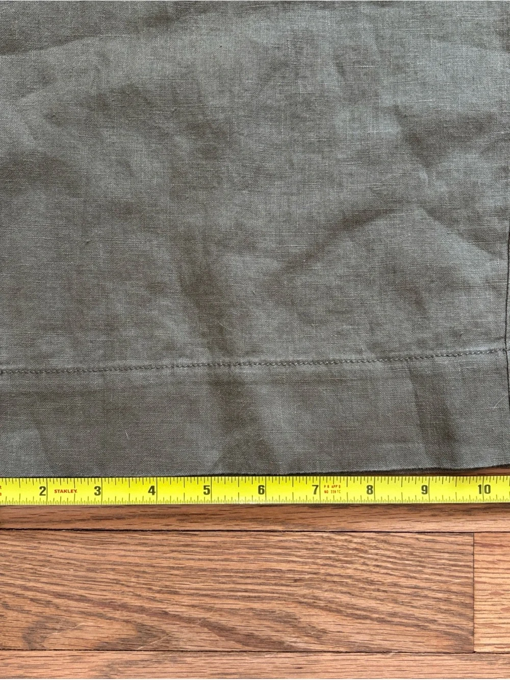 NWT Everlane Women's The Linen Way-High Drape Pant in Khaki Green Size 6